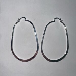 Contemporary Silver Earrings Minimalist Design